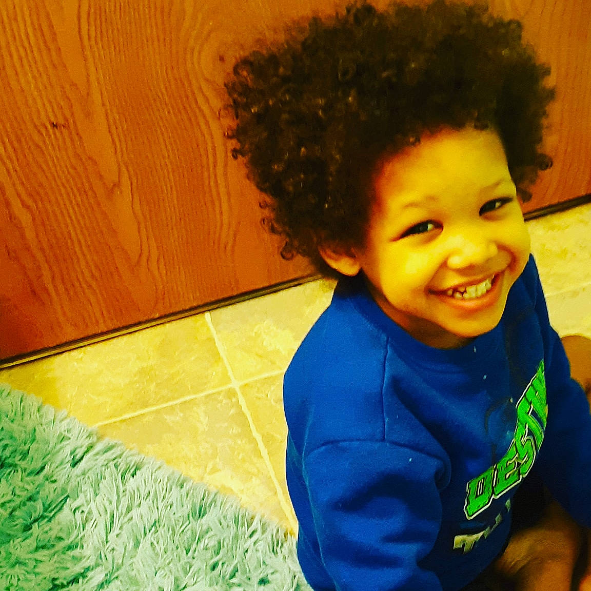 Samarion joined the competition — help win amazing prizes! afro, blue, cheek, child, chin, cool, eye, face, facial_expression, forehead, hair, hairstyle, head, human, jheri_curl, joy, male, nose, person, smile