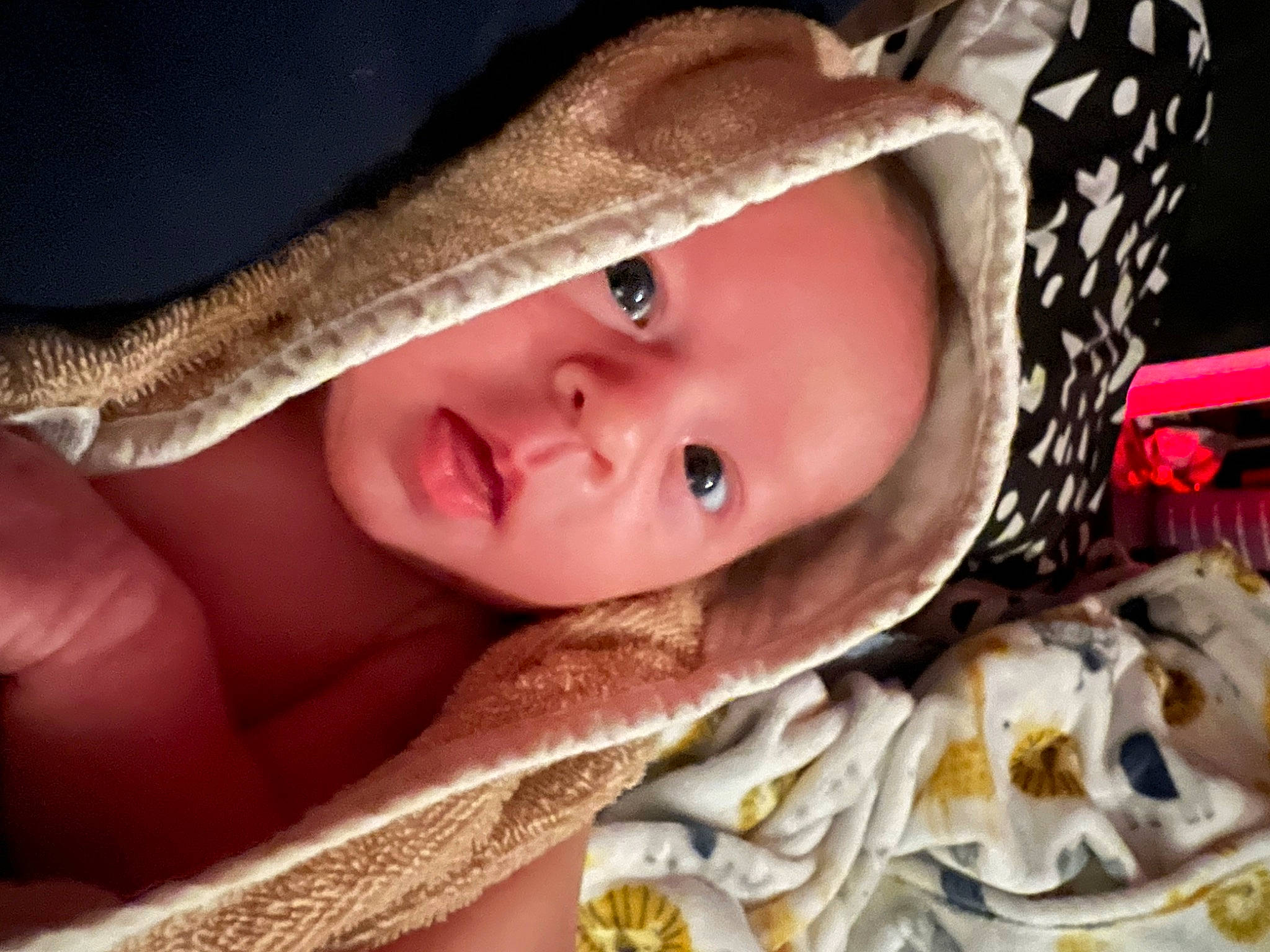 Axton is registered to the contest to win money with this photo: baby, cap, cheek, child, chin, close_up, eye, eyelash, flash_photography, happy, head, headgear, iris, lip, mouth, nose, person, skin, smile, toddler