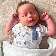Joshua joined the competition — help win amazing prizes! baby, sleeping, blanket, onesie, infant, soft, cute, child, peaceful, fist, pattern, dog, clothing, rest, portrait, indoor, comfort, newborn, wrapped, head