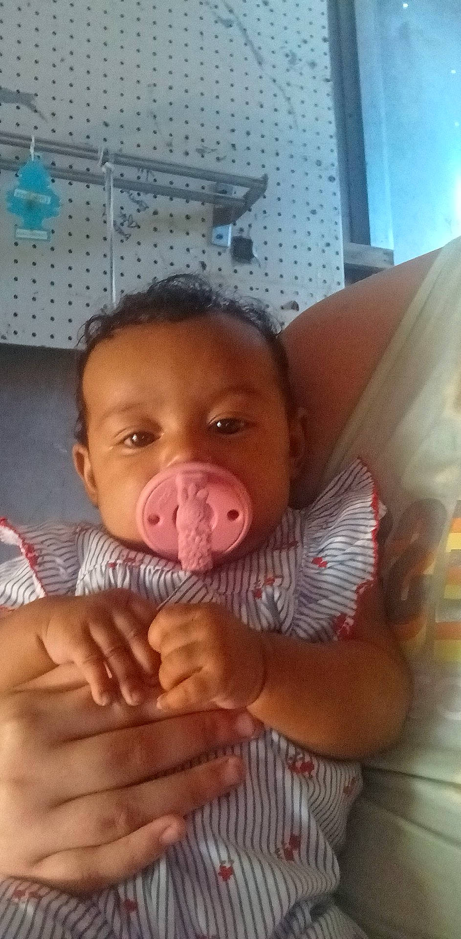 Ariyah joined the competition — help win amazing prizes! baby, baby_toddler_clothing, cheek, chin, comfort, eye, eyebrow, face, finger, gesture, happy, head, iris, lip, mouth, nose, person, skin, smile, thumb