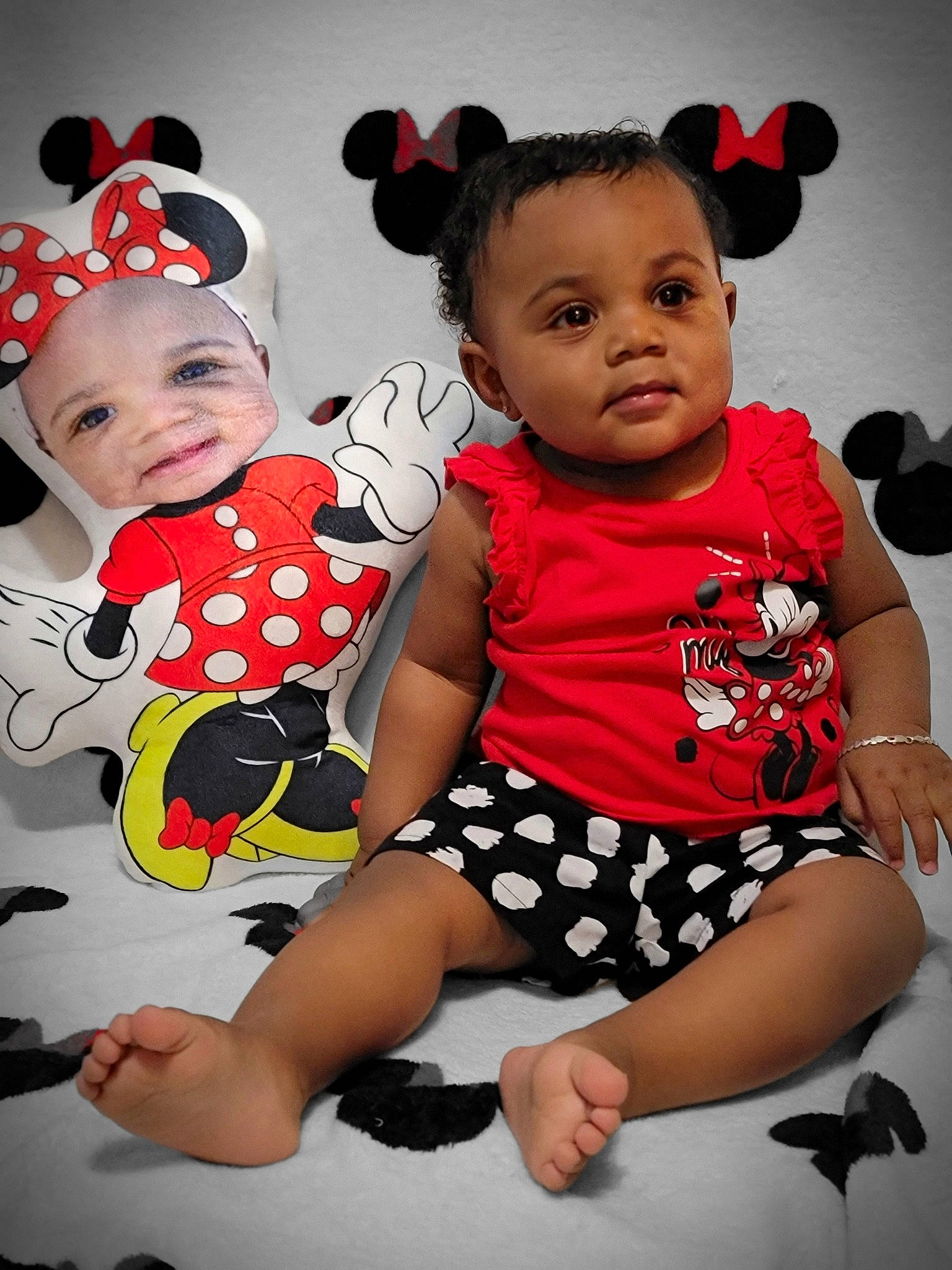 Kalayah is registered to the contest to win money with this photo: arm, baby, baby_toddler_clothing, beauty, cheek, child, eye, fashion, flash_photography, happy, head, headwear, human_body, person, pink, red, skin, sleeve, standing, textile