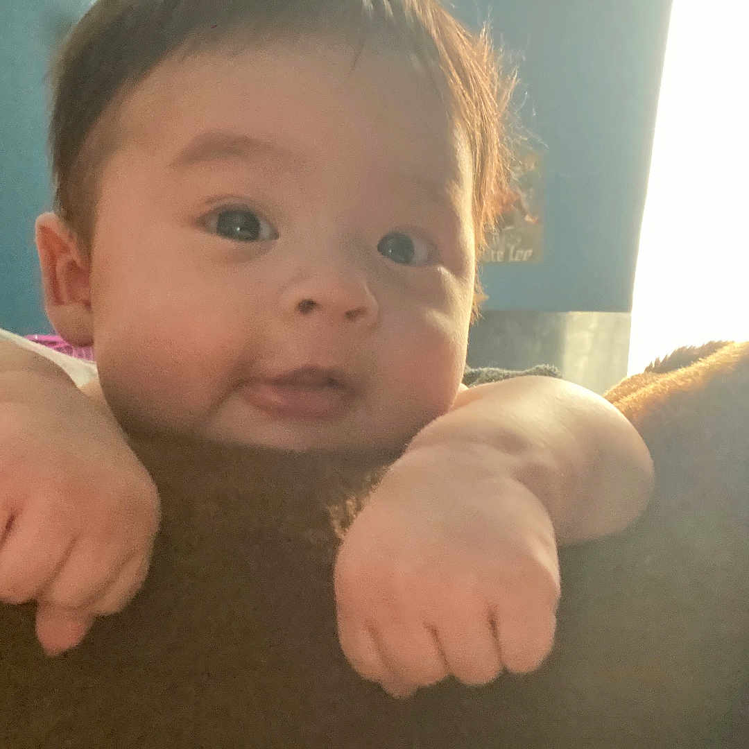 Thomas joined the competition — help win amazing prizes! baby, child, chubby_cheeks, curious, cute, expression, face, furniture, hands, home, indoor, light, person, plush, portrait, skin, soft_toy, teddy_bear, window, young_child