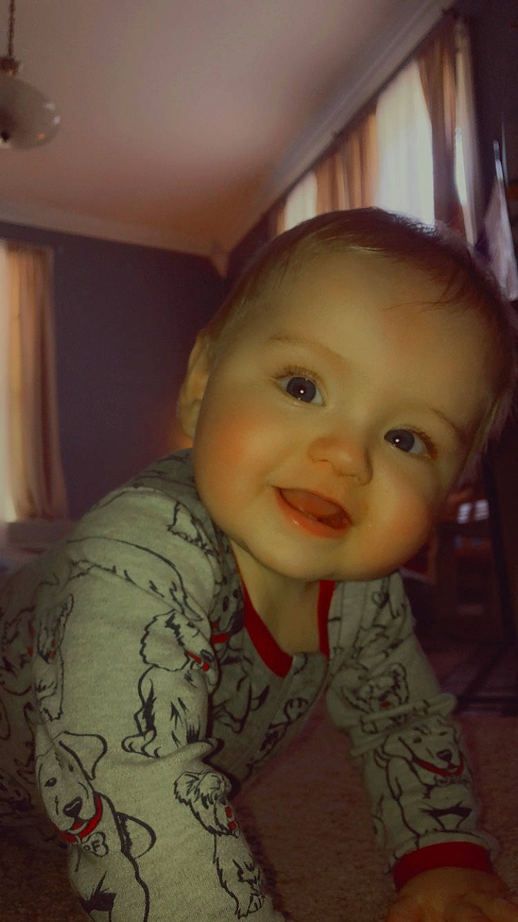 Damion is registered to the contest to win money with this photo: baby, baby_toddler_clothing, cheek, chin, ear, eye, eyebrow, eyelash, forehead, happy, head, iris, jaw, lip, mouth, nose, person, skin, sleeve, smile