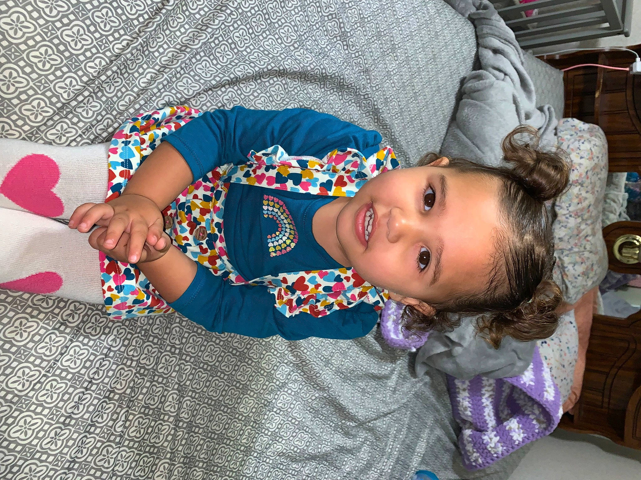 Jayda joined the competition — help win amazing prizes! baby, baby_products, baby_toddler_clothing, cheek, child, comfort, flooring, fun, happy, linens, pattern, person, play, room, sitting, skin, sleeve, toddler