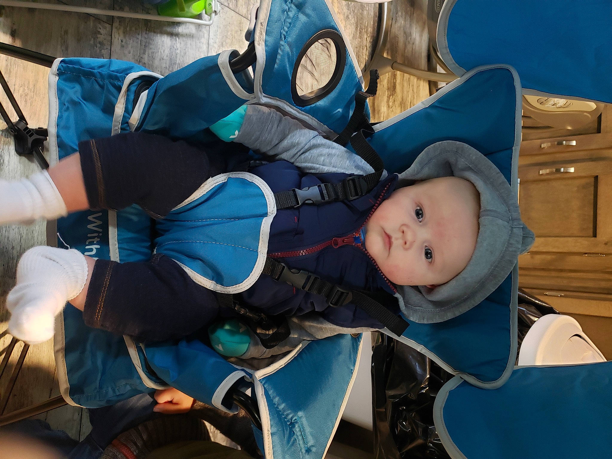 Greyson is registered to the contest to win money with this photo: auto_part, baby, baby_products, baby_toddler_clothing, blue, cabinetry, chest_of_drawers, comfort, cool, drawer, electric_blue, fashion_accessory, fun, hat, headgear, headwear, leisure, person, personal_protective_equipment, recreation