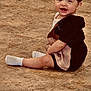 Josiah joined the competition — help win amazing prizes! toddler, child, smiling, sitting, floor, tile_floor, white_socks, shorts, short_sleeves, indoor, young_child, happy, cute, portrait, person, baby, head, face, hair, casual_clothing