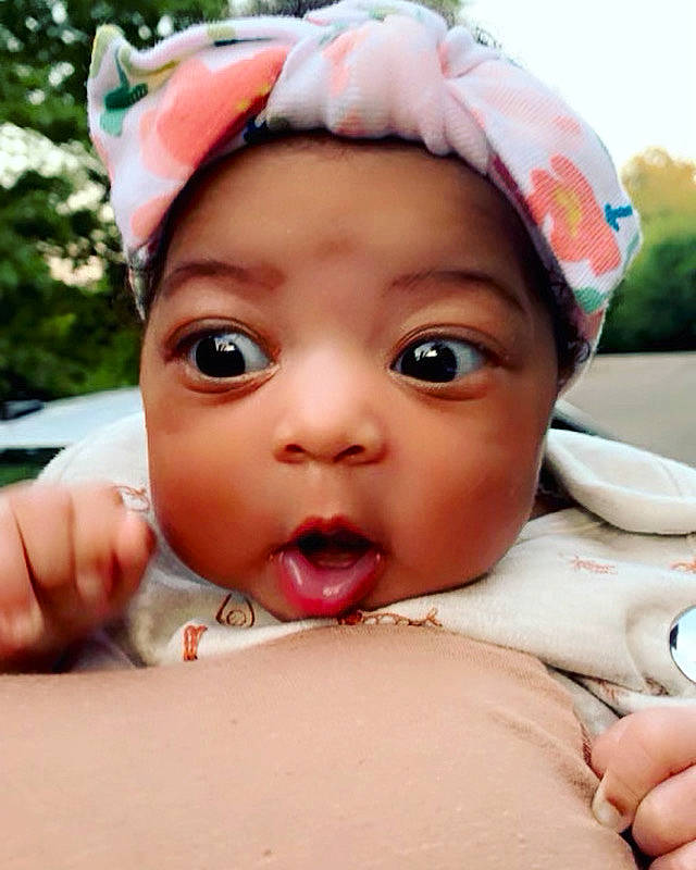 Angelica joined the competition — help win amazing prizes! cap, cheek, child, eyebrow, eyelash, face, finger, fun, gesture, hand, happy, headgear, headwear, lip, mouth, nose, person, pink, skin, surprise