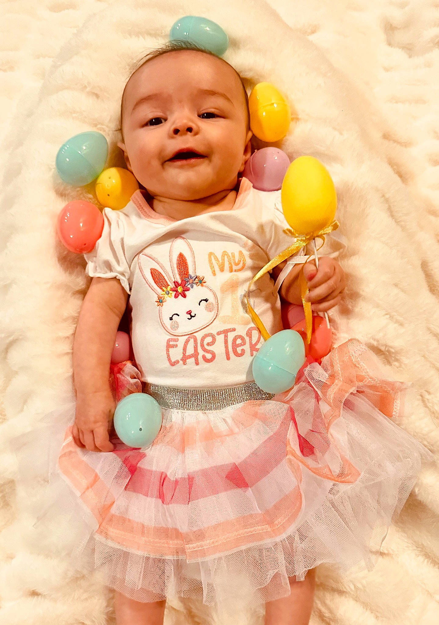 Remington joined the competition — help win amazing prizes! arm, baby, baby_playing_with_toys, baby_products, baby_toddler_clothing, cheek, child, facial_expression, fun, happy, orange, person, pink, product, skin, sleeve, smile, t_shirt, textile, toddler