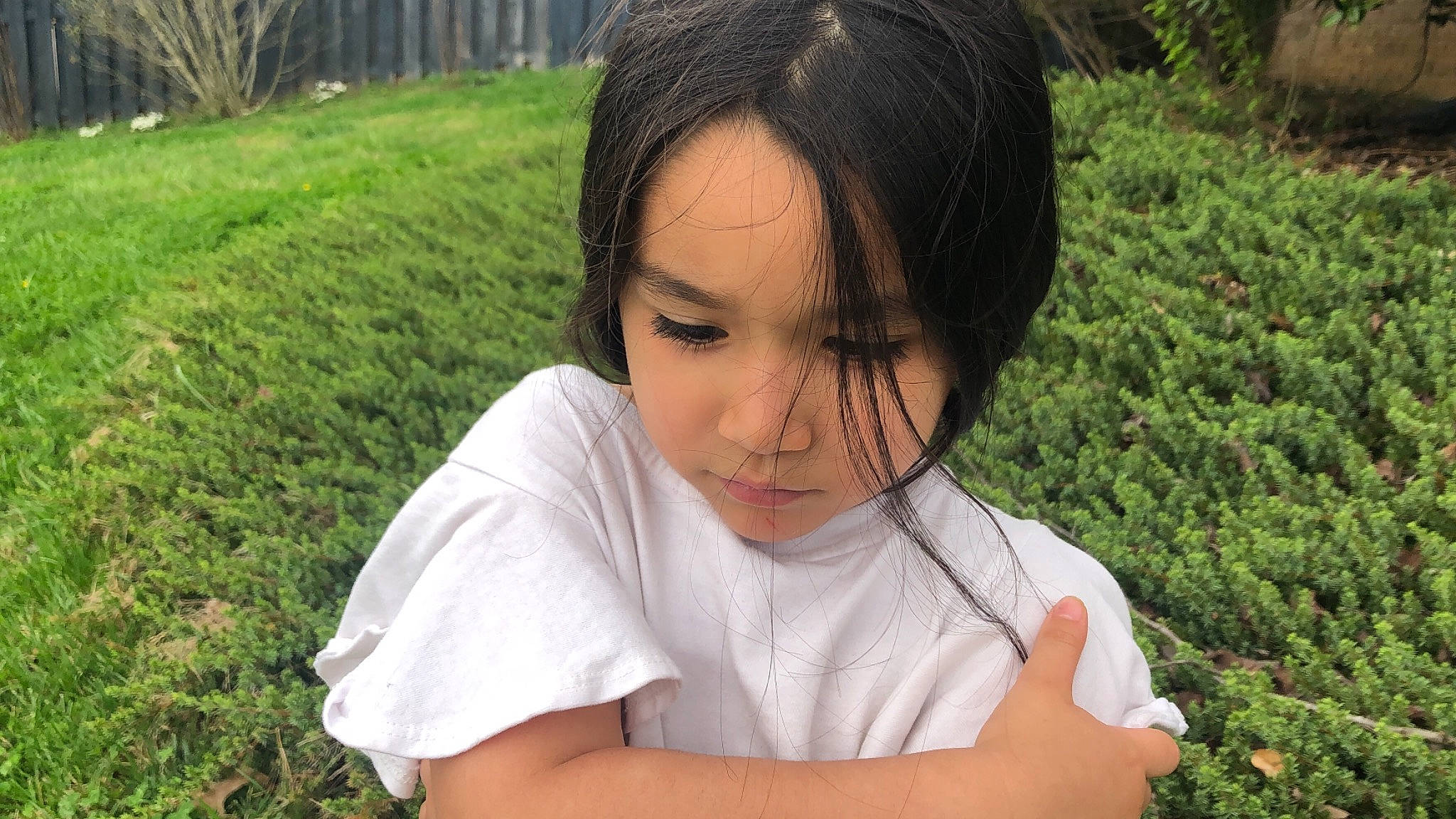 Tesi joined the competition — help win amazing prizes! beauty, botany, fun, garden, gesture, grass, grass_family, groundcover, happy, lawn, leaf, leisure, nature, nose, people_in_nature, person, plant, smile, terrestrial_plant, toddler