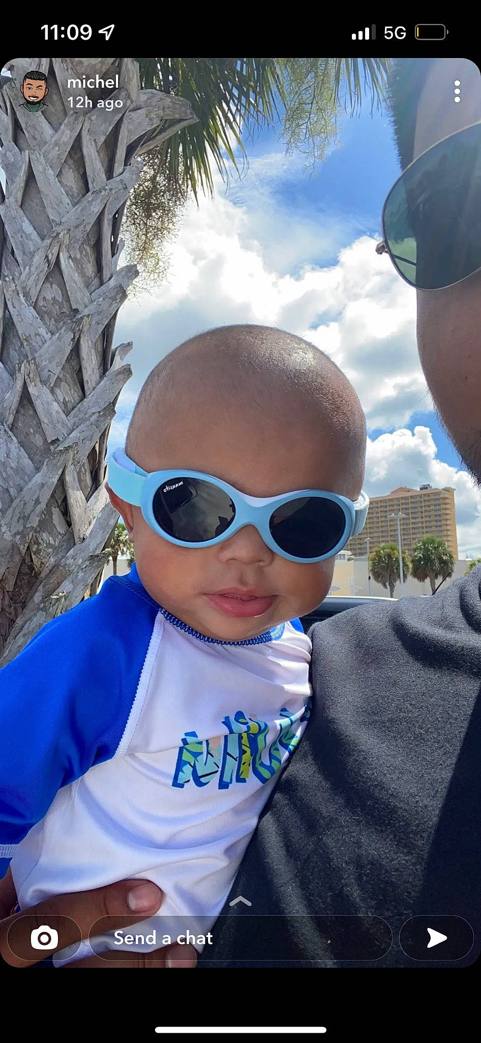 Casey joined the competition — help win amazing prizes! cloud, cool, daytime, electric_blue, eyewear, fun, glasses, goggles, hairstyle, happy, leisure, people, person, personal_protective_equipment, sky, sleeve, smile, sunglasses, toddler, travel
