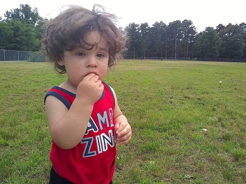 Auston is registered to the contest to win money with this photo: child, cool, finger, fun, grass, grass_family, happy, lawn, person, plant, play, recreation, summer, toddler, tree, vacation