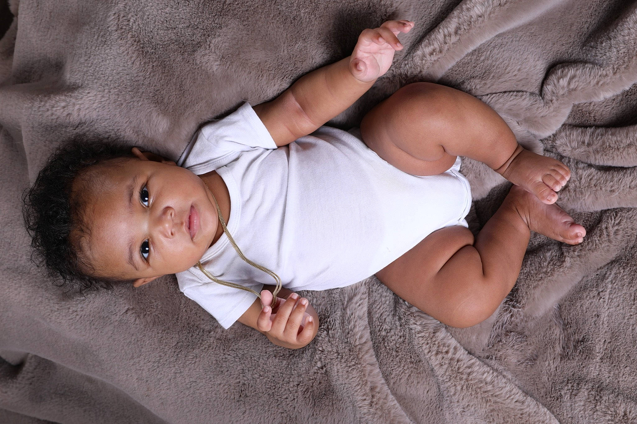 Kristopher is registered to the contest to win money with this photo: baby, baby_toddler_clothing, comfort, eye, facial_expression, finger, flash_photography, gesture, grey, hairstyle, hand, happy, head, human_body, leg, mouth, person, skin, thigh, toddler