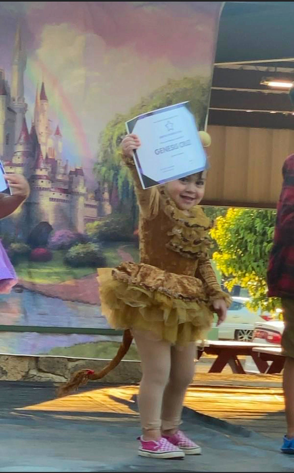 Genesis Cruz is registered to the contest to win money with this photo: artist, choreography, competition, costume_design, dance, entertainment, event, fashion, fashion_design, fun, fur, headwear, joy, leisure, performance, performance_art, performing_arts, person, plant, public_event