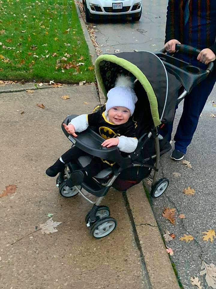 Claire joined the competition — help win amazing prizes! baby_carriage, baby_products, child, headwear, joy, person, product, toddler