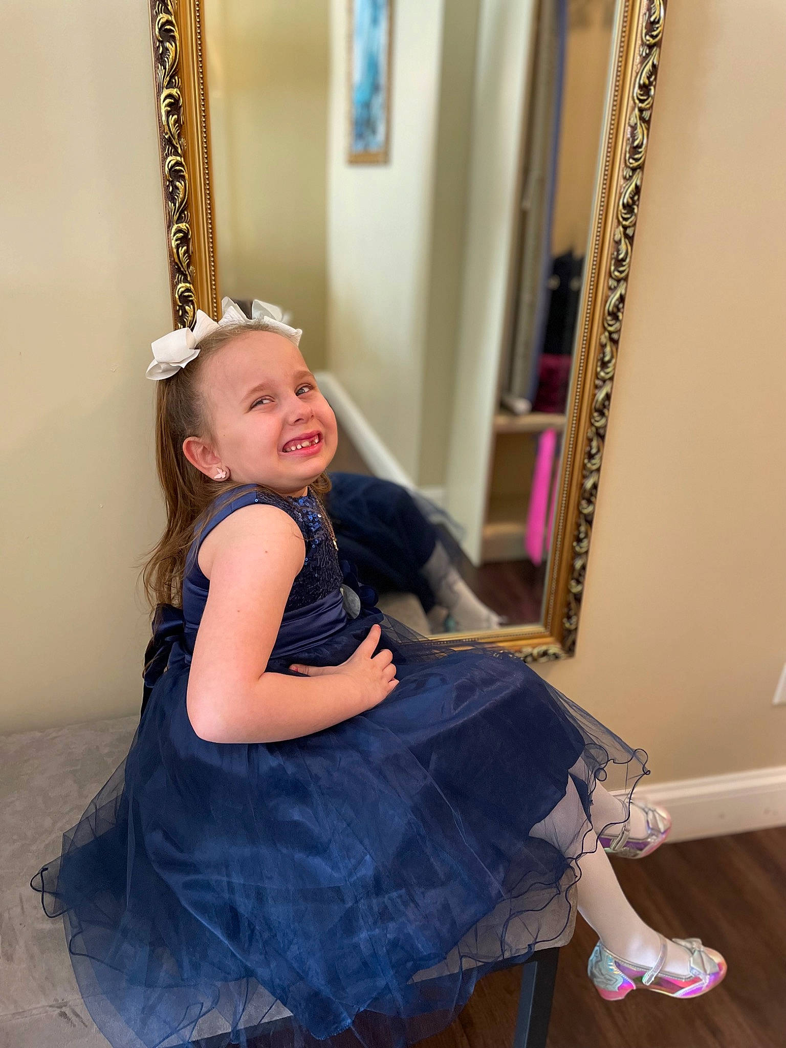 Madelynn joined the competition — help win amazing prizes! day_dress, dress, electric_blue, eye, face, fashion_design, flash_photography, formal_wear, happy, headpiece, joint, joy, long_hair, magenta, one_piece_garment, person, picture_frame, pink, purple, shoulder