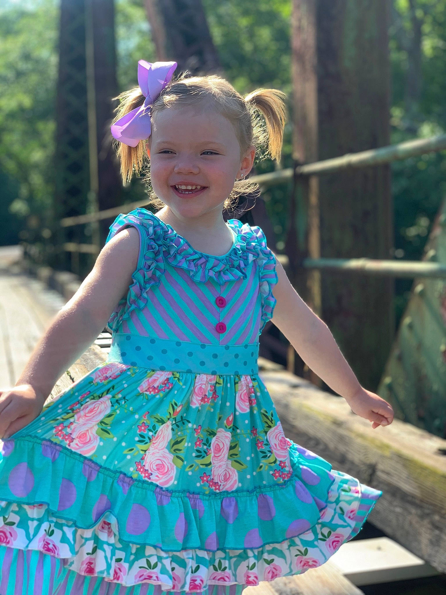 Ava-rae is registered to the contest to win money with this photo: baby_toddler_clothing, child, child_model, clothing, costume, day_dress, design, dress, joy, pattern, person, pink, polka_dot, ruffle, toddler, turquoise