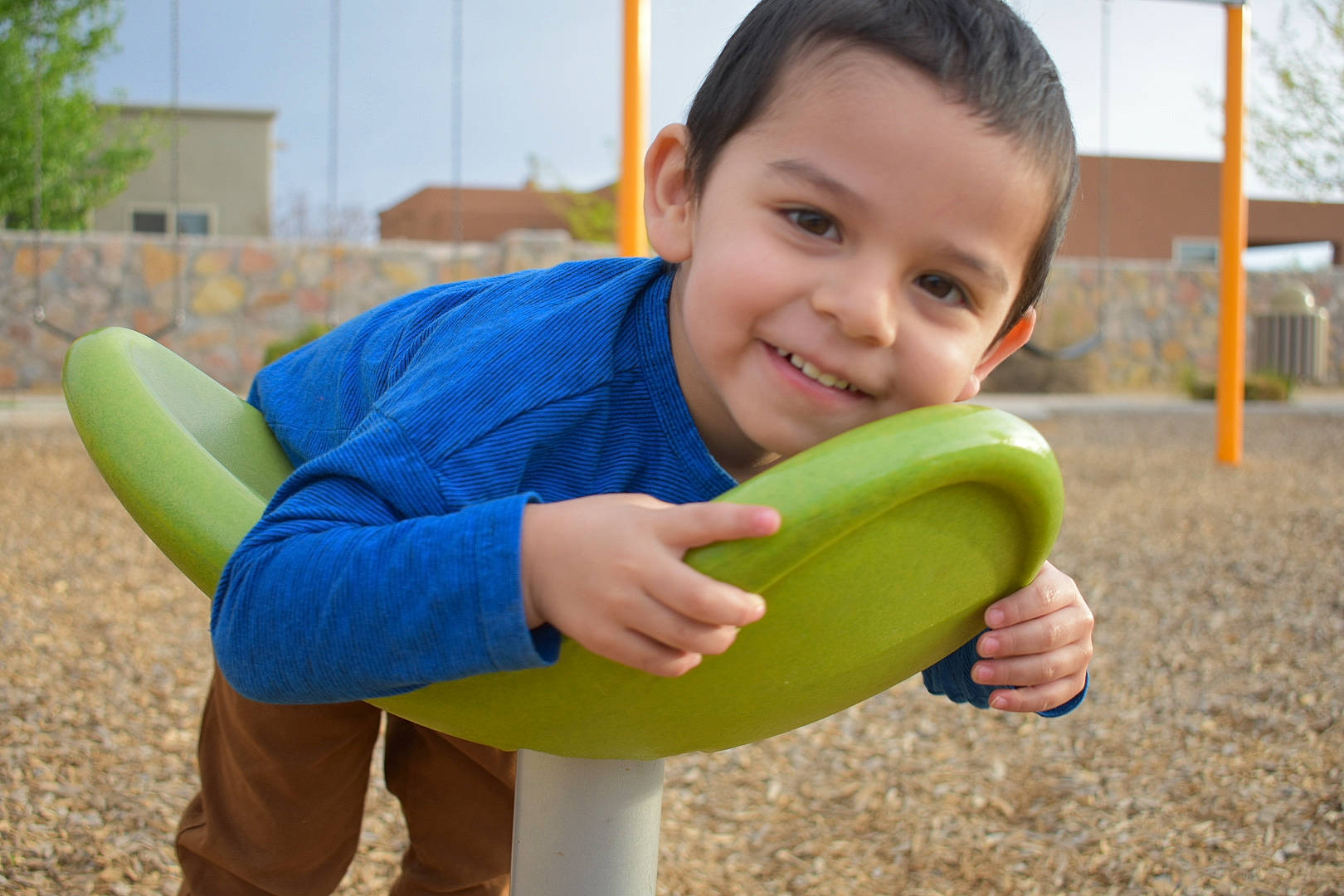 Alonzo joined the competition — help win amazing prizes! child, fun, joy, leisure, outdoor_play_equipment, person, plant, play, playground, public_space, smile, swing, toddler, zucchini