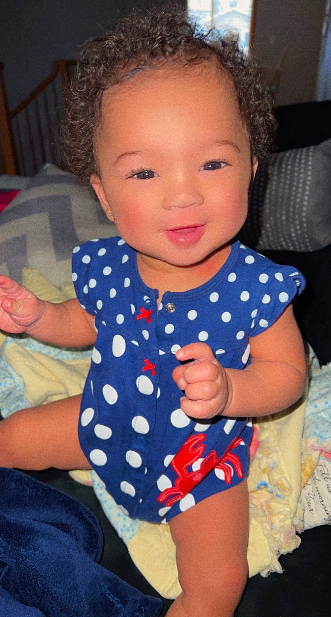 Baby T joined the competition — help win amazing prizes! arm, azure, baby_toddler_clothing, cheek, eye, gesture, hair, hairstyle, hand, head, joint, lip, mouth, neck, nose, organ, person, shoulder, skin, sleeve