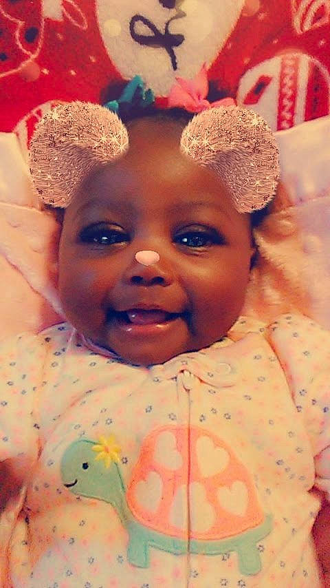 Kaliyah joined the competition — help win amazing prizes! adaptation, baby, cheek, child, close_up, eye, face, forehead, fun, hair_accessory, head, human, joy, lip, mouth, nose, person, photography, pink, skin