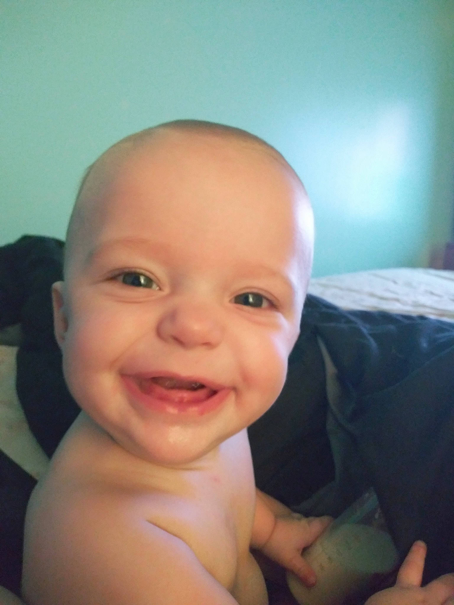 Xavier joined the competition — help win amazing prizes! baby, baby_making_funny_faces, cheek, child, chin, eye, eyebrow, face, facial_expression, forehead, fun, happy, head, lip, mouth, nose, organ, person, skin, smile