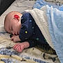 baby, bed, blanket, blue_blanket, cozy, crib, ear, face, fleece, hand, head, infant, lying_down, naptime, nursery, onesie, peaceful, portrait, sleeping, soft