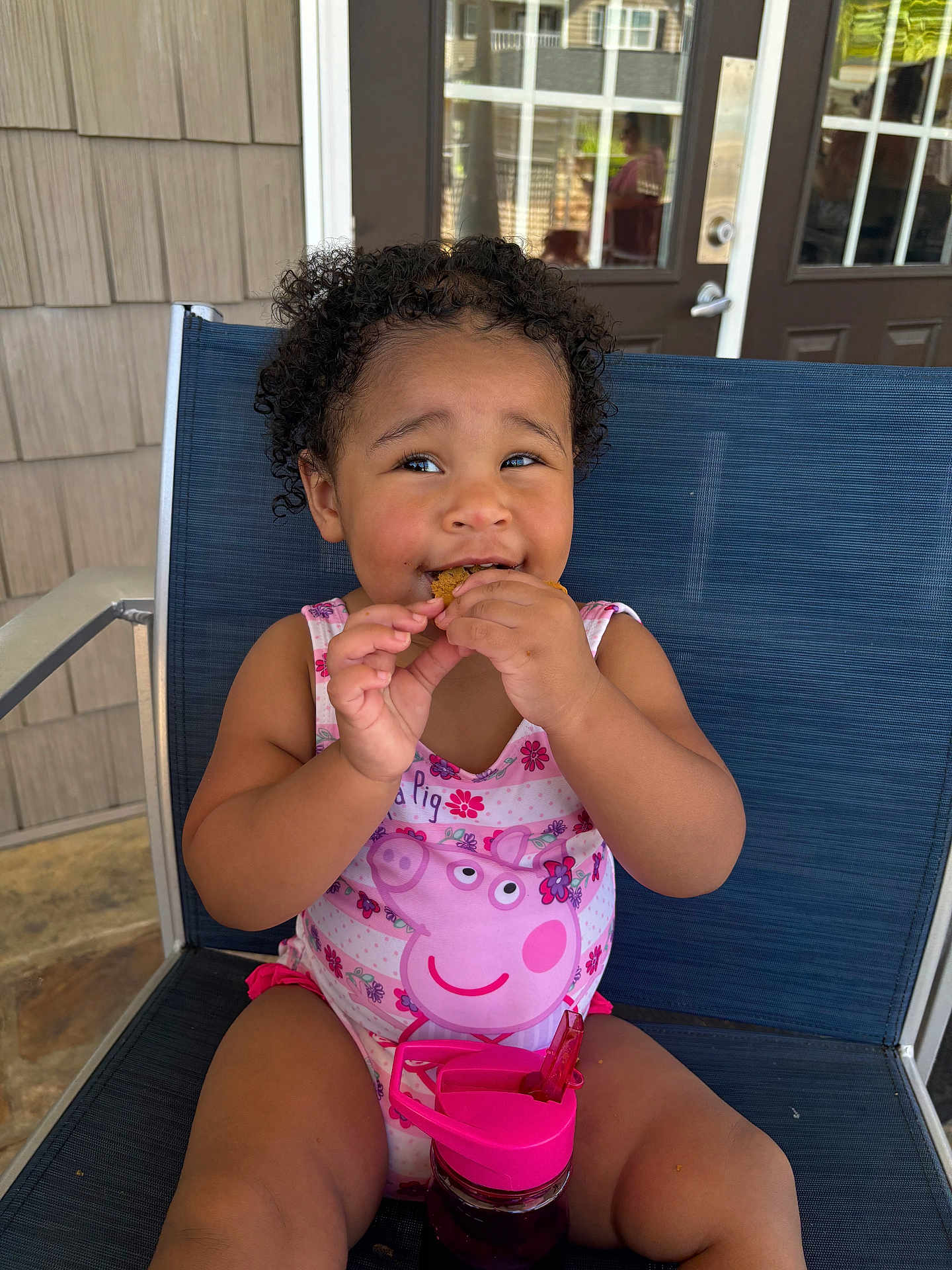 Sofia joined the competition — help win amazing prizes! adult, baby, bodypart, couch, cream, dessert, eating, face, female, finger, food, furniture, hand, head, icecream, person, photography, portrait, sweets, woman
