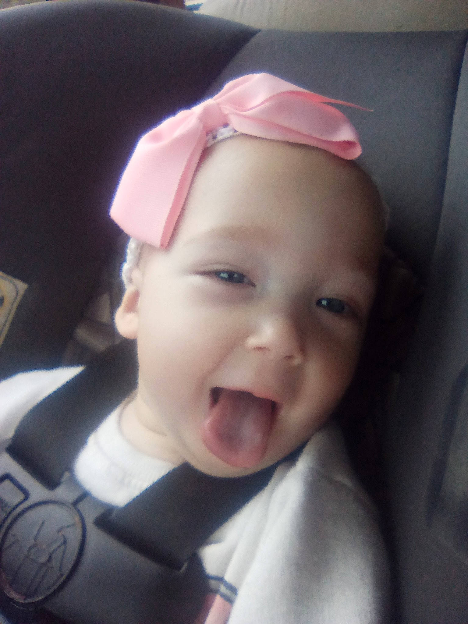 Mahayla is registered to the contest to win money with this photo: baby, baby_toddler_clothing, cheek, chin, cool, ear, eye, eyebrow, eyelash, forehead, happy, headgear, headwear, iris, jaw, lip, mouth, neck, nose, person