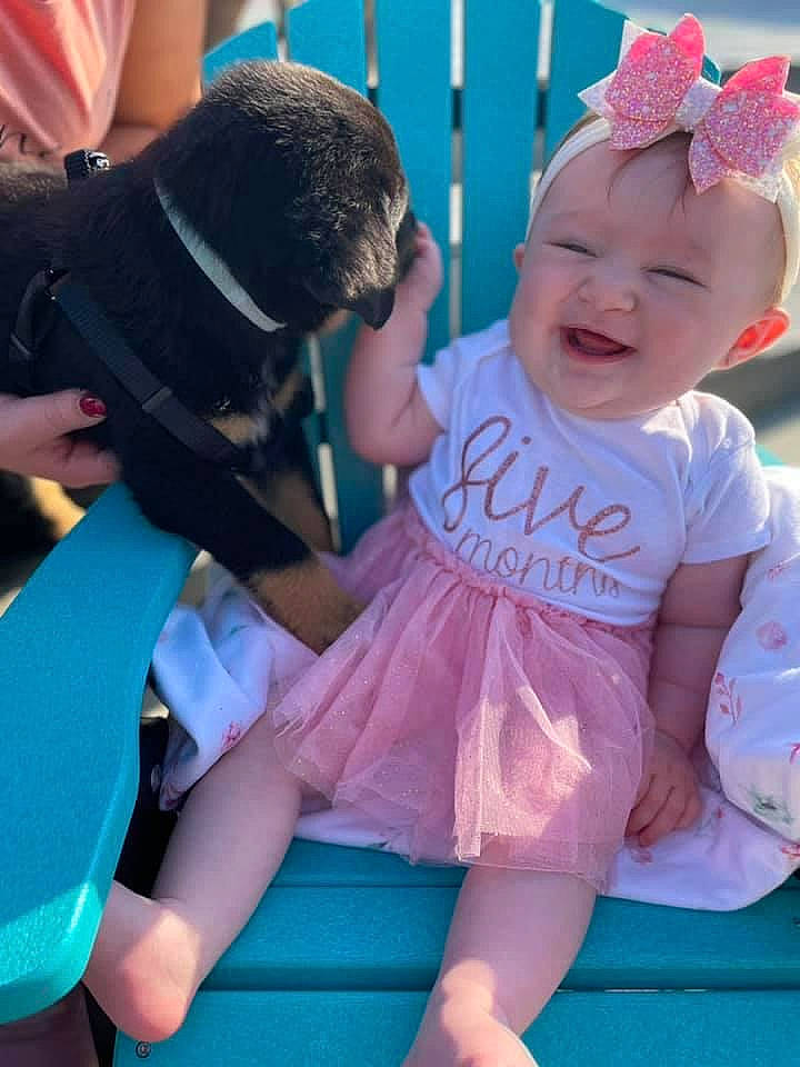 Bria joined the competition — help win amazing prizes! baby, baby_toddler_clothing, blue, cap, child, finger, fun, grass, happy, hat, headgear, knee, leisure, magenta, person, pink, recreation, smile, sock, thigh