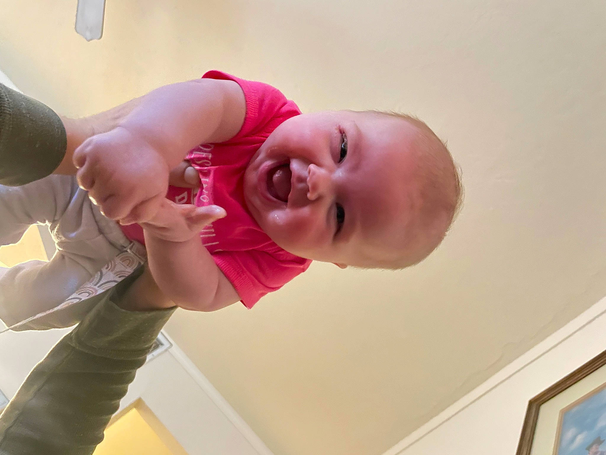 Mckinley joined the competition — help win amazing prizes! arm, baby, baby_laughing, baby_toddler_clothing, cheek, ear, eye, finger, gesture, hand, happy, human_body, lip, mouth, neck, nose, person, skin, sleeve, smile