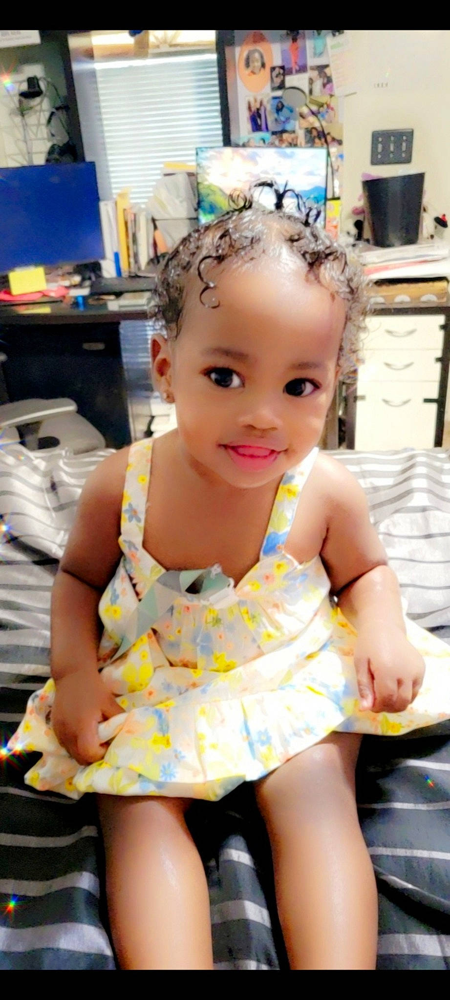 Dominek Key'Zana joined the competition — help win amazing prizes! baby_toddler_clothing, cheek, child, chin, day_dress, dress, eye, eyelash, fashion_accessory, fashion_design, fun, happy, headband, human_leg, jewellery, joy, neck, person, skin, smile