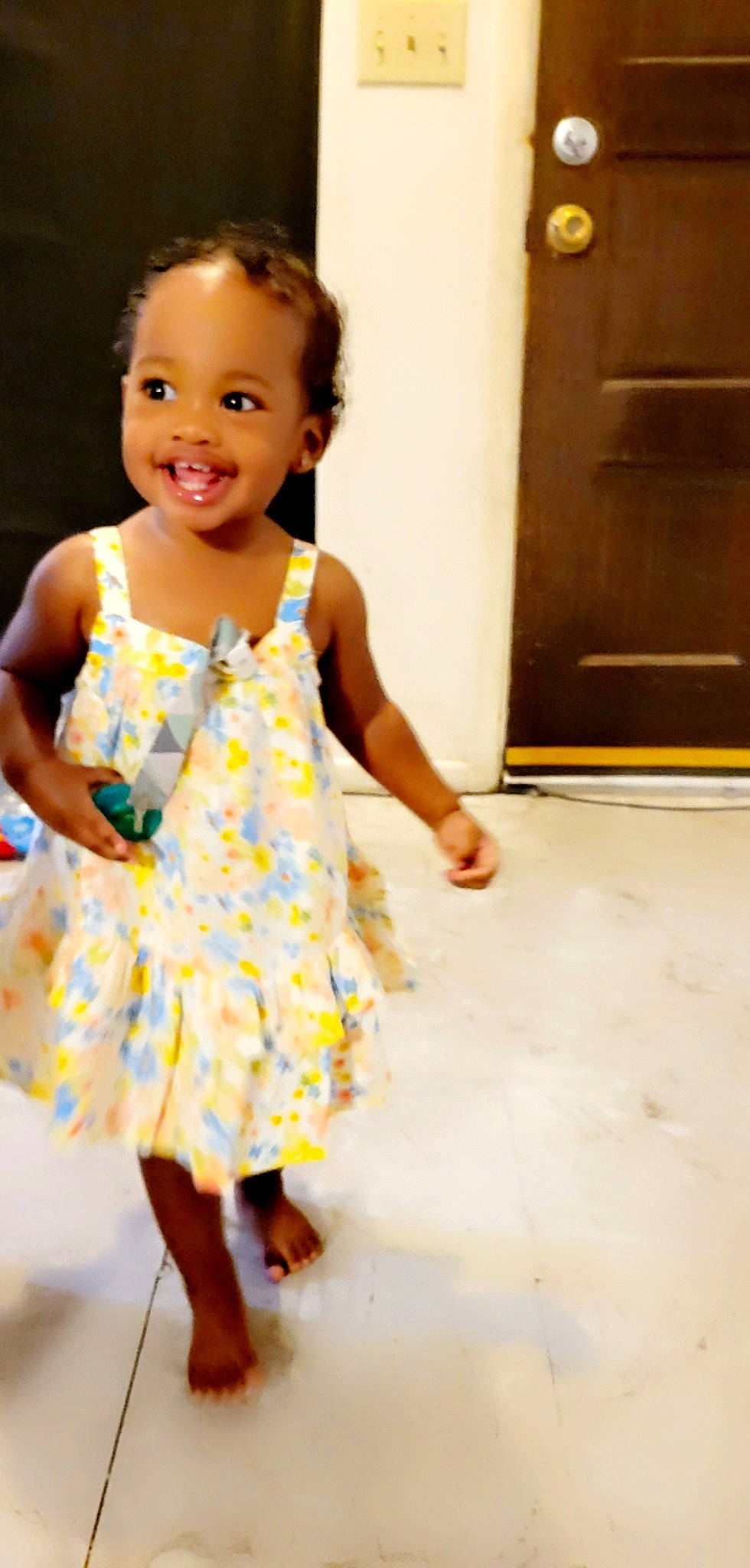 Dominek Key'Zana joined the competition — help win amazing prizes! baby_toddler_clothing, child, day_dress, door, dress, entertainment, event, fashion_design, fun, happy, human_leg, joy, one_piece_garment, pattern, performing_arts, person, sandal, skin, sleeve, smile