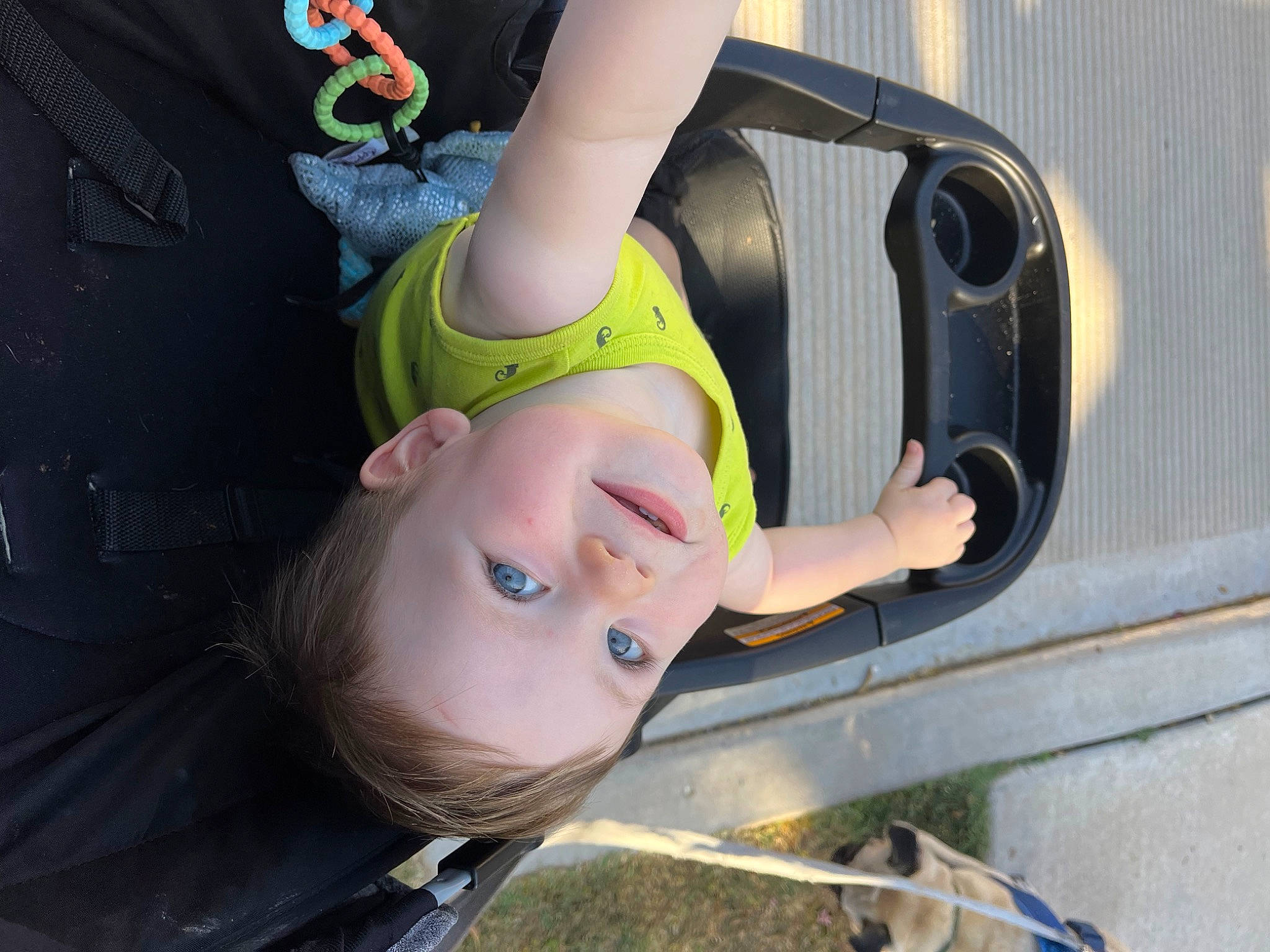 Theodore joined the competition — help win amazing prizes! automotive_tire, bumper, child, eye, eyelash, eyewear, fashion_accessory, fun, green, happy, joy, leisure, mouth, neck, person, personal_protective_equipment, recreation, smile, sunglasses, thigh