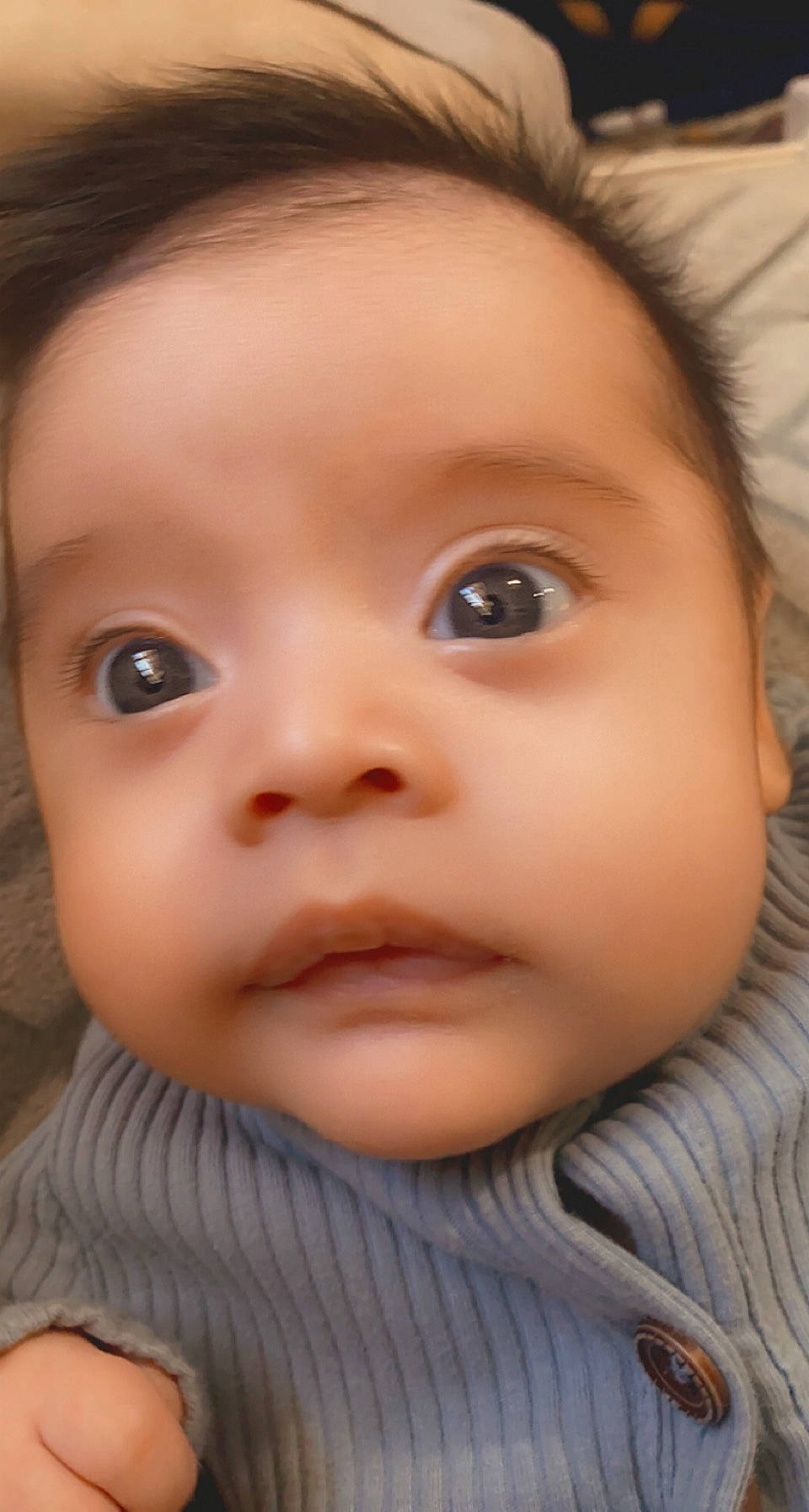 Daniel is registered to the contest to win money with this photo: baby, baby_toddler_clothing, cheek, child, chin, close_up, eyebrow, eyelash, forehead, iris, lip, mouth, no_expression, nose, person, portrait_photography, skin, toddler