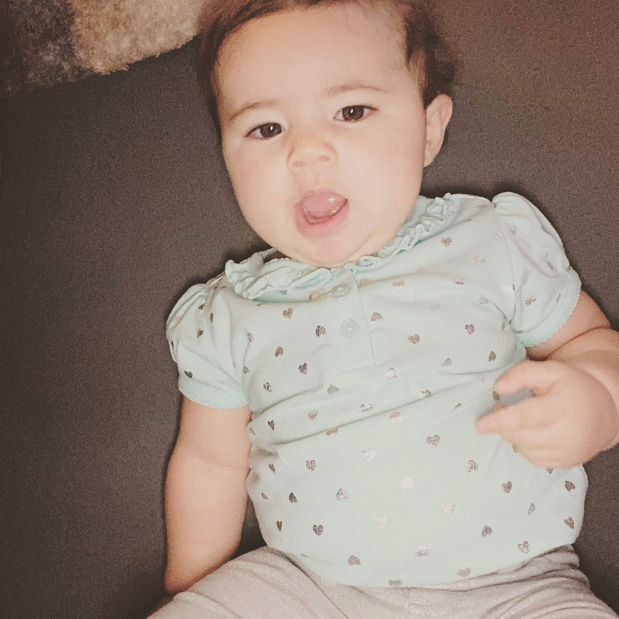 Annalynn is registered to the contest to win money with this photo: arm, baby, baby_toddler_clothing, beauty, cheek, child, chin, cool, design, eye, face, head, lip, neck, nose, organ, person, product, skin, sleeve