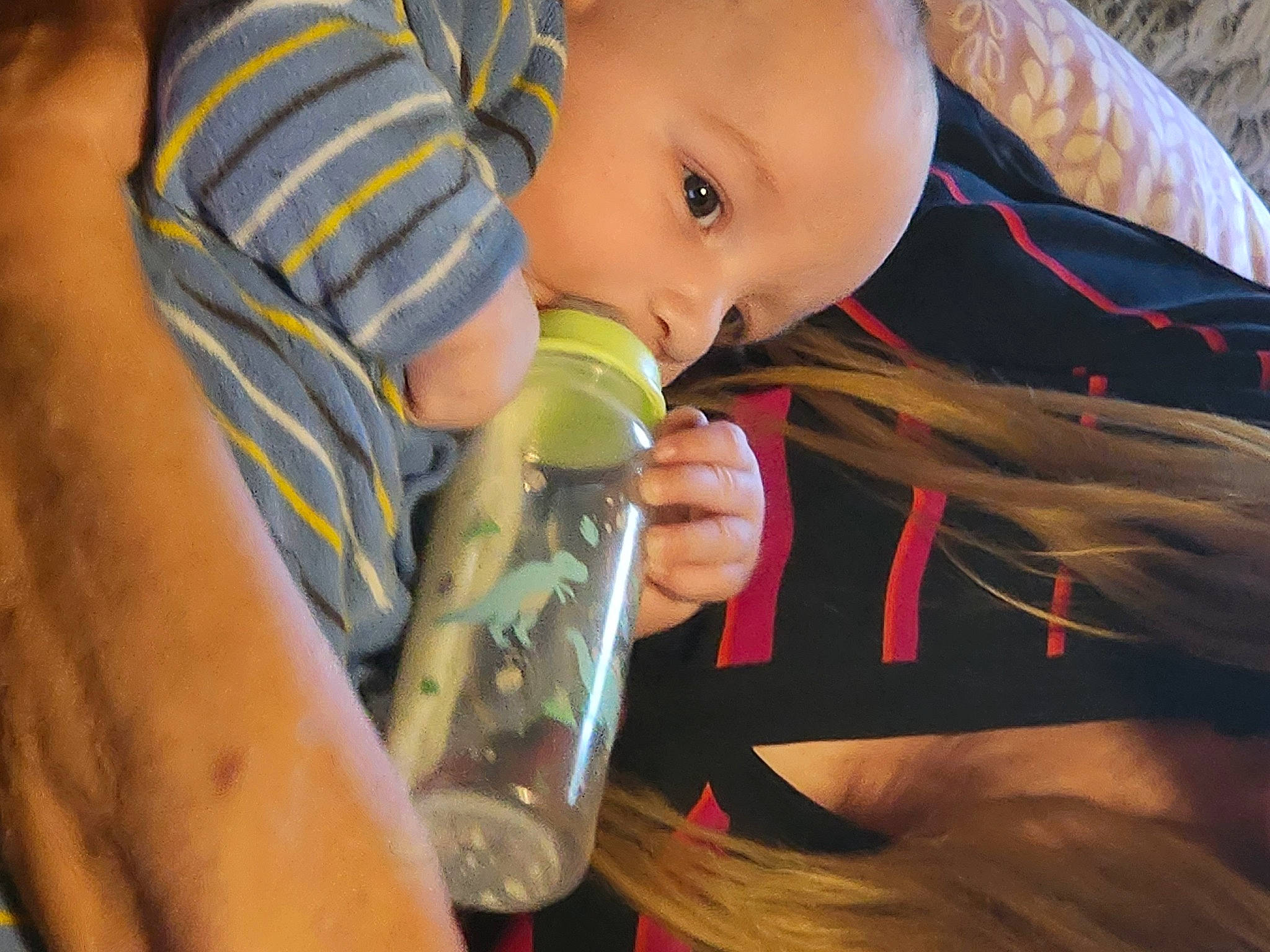 Ragnar joined the competition — help win amazing prizes! baby, baby_bottle, baby_products, baby_safety, baby_toddler_clothing, bottle, cheek, child, drinking, drinkware, ear, eyelash, fun, iris, nail, nose, person, plastic_bottle, thumb, toddler
