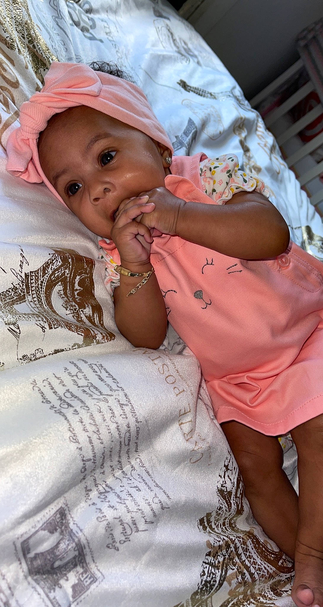 Onnalayah is registered to the contest to win money with this photo: arm, baby, baby_toddler_clothing, beauty, chin, eye, eyelash, finger, hairstyle, happy, headwear, human, lip, mouth, neck, organ, person, pink, skin, summer