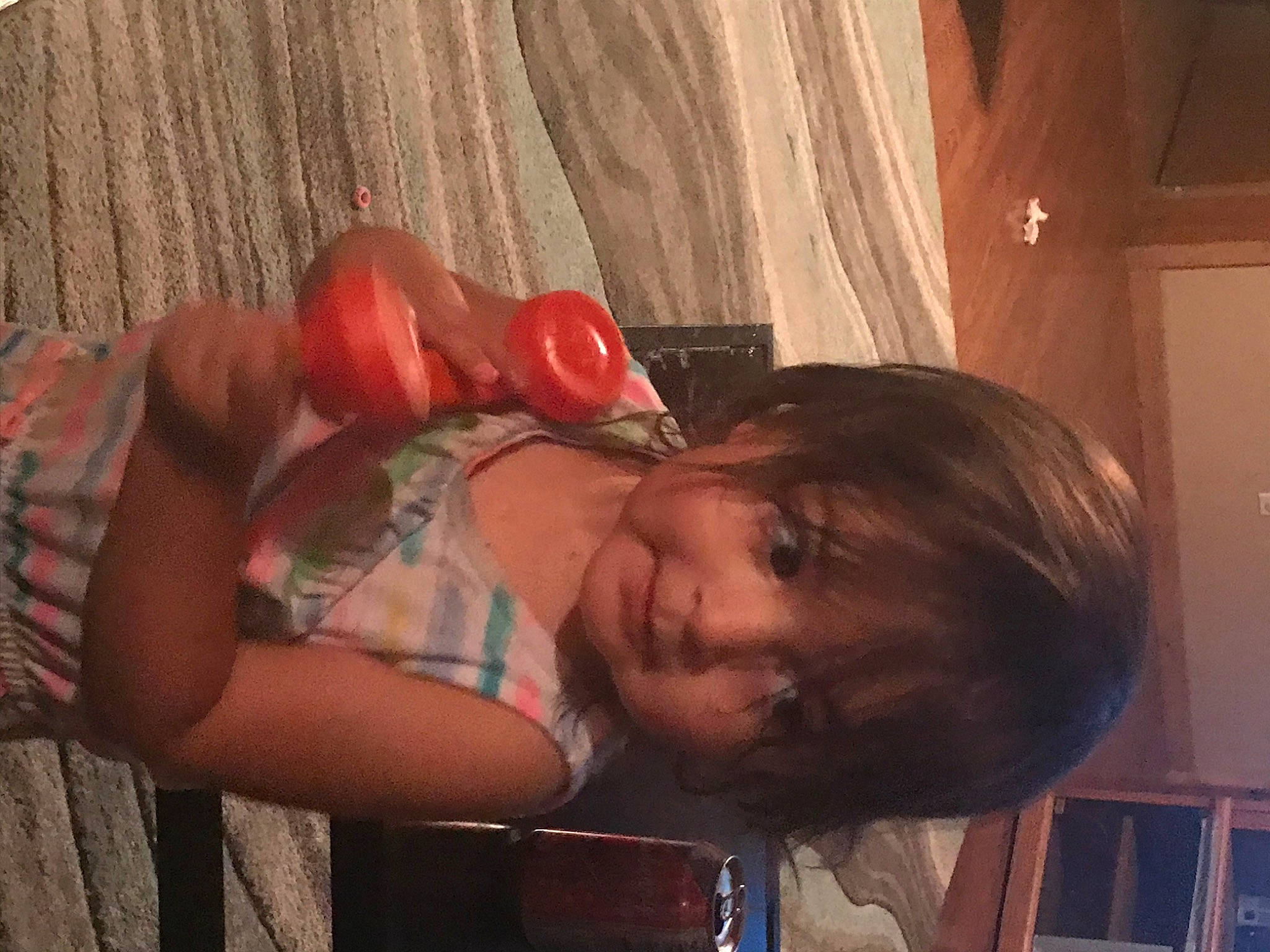 Estrella is registered to the contest to win money with this photo: arm, child, ear, flesh, human, mouth, muscle, neck, nose, person