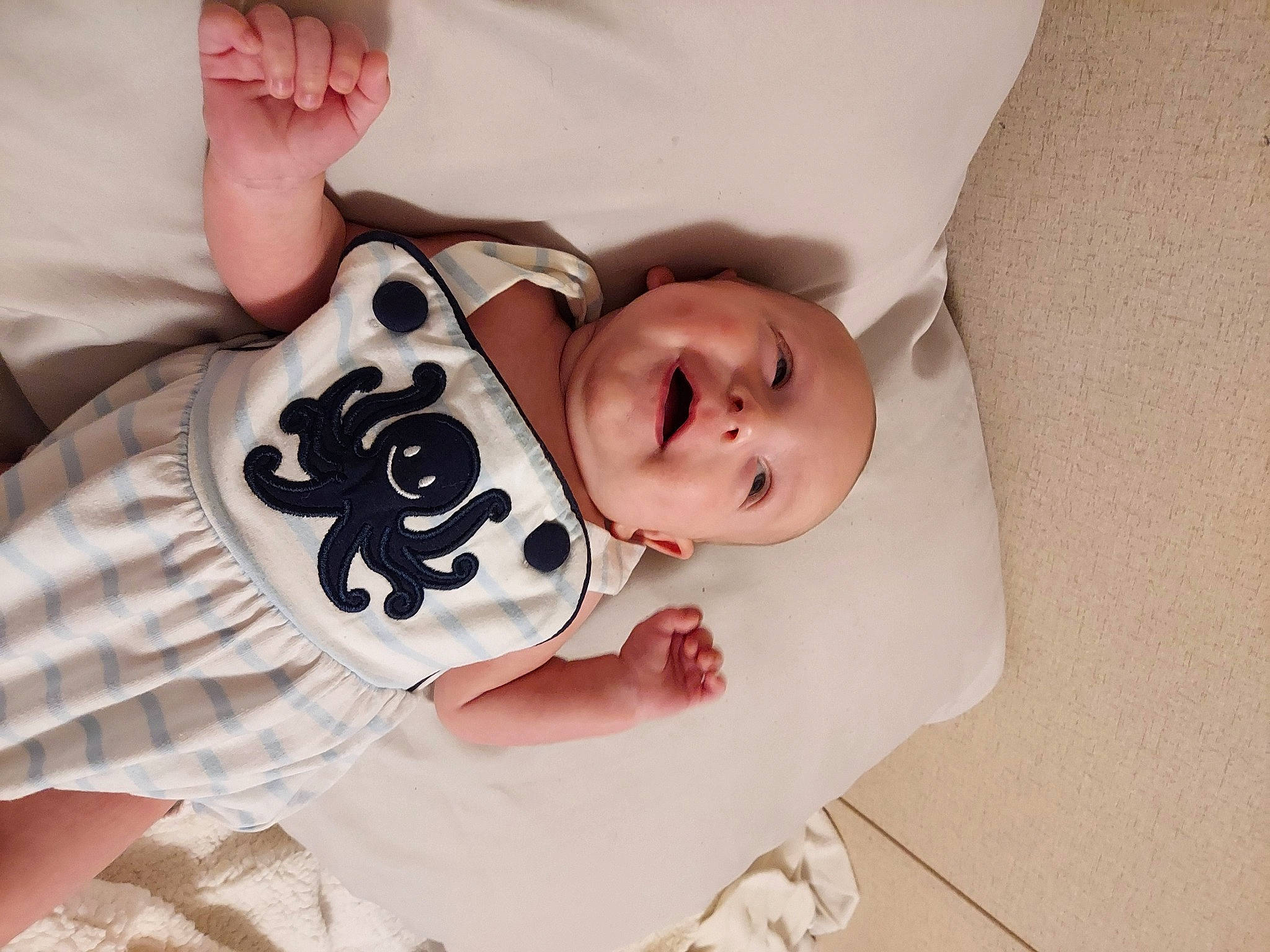 Zane joined the competition — help win amazing prizes! baby, baby_products, baby_toddler_clothing, cheek, child, collar, comfort, eyelash, finger, hand, happy, linens, nail, pattern, person, room, skin, sleeve, t_shirt, toddler