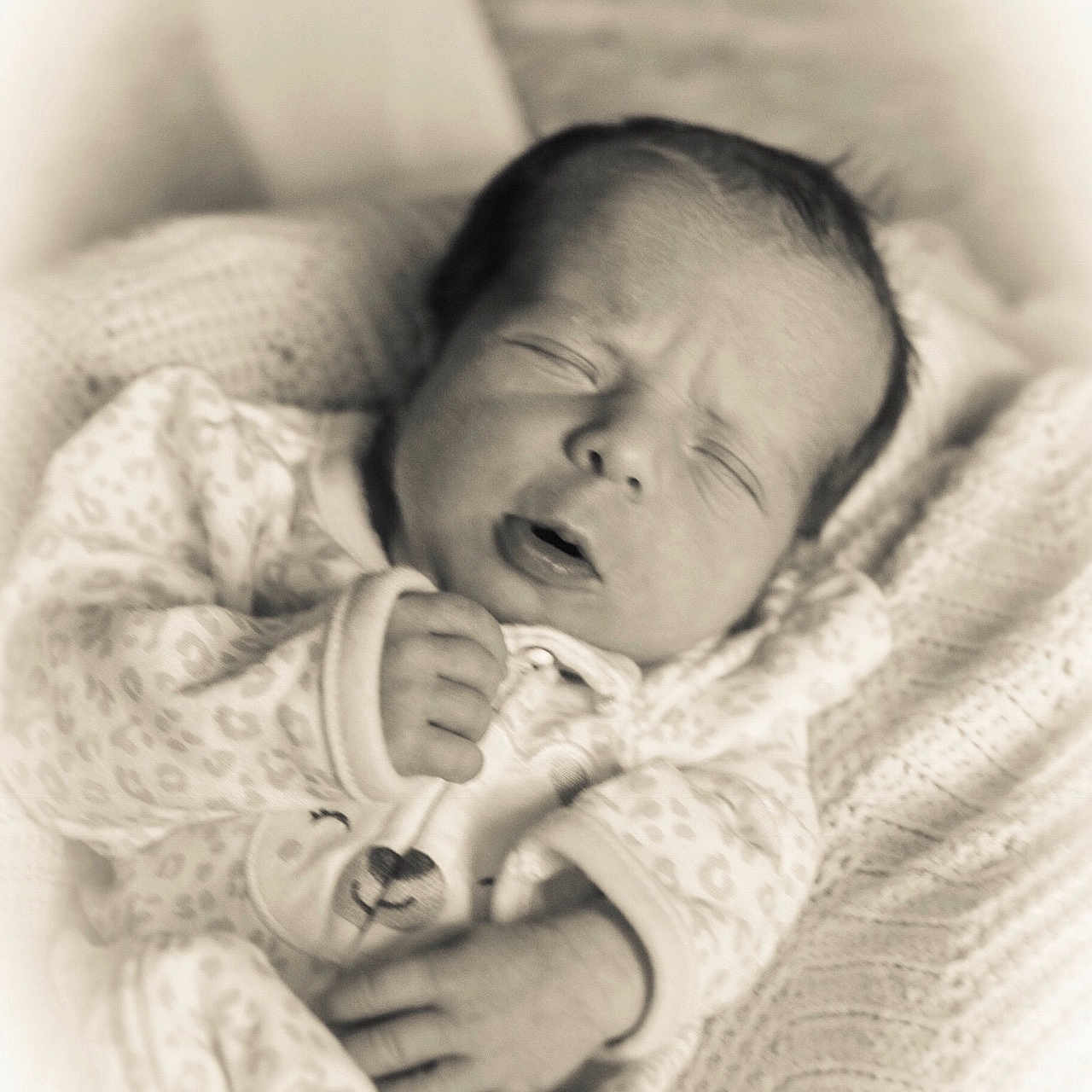 Brittany is registered to the contest to win money with this photo: black_and_white, child, infant, interaction, monochrome, monochrome_photography, person, photography, portrait, portrait_photography, product, toddler, white