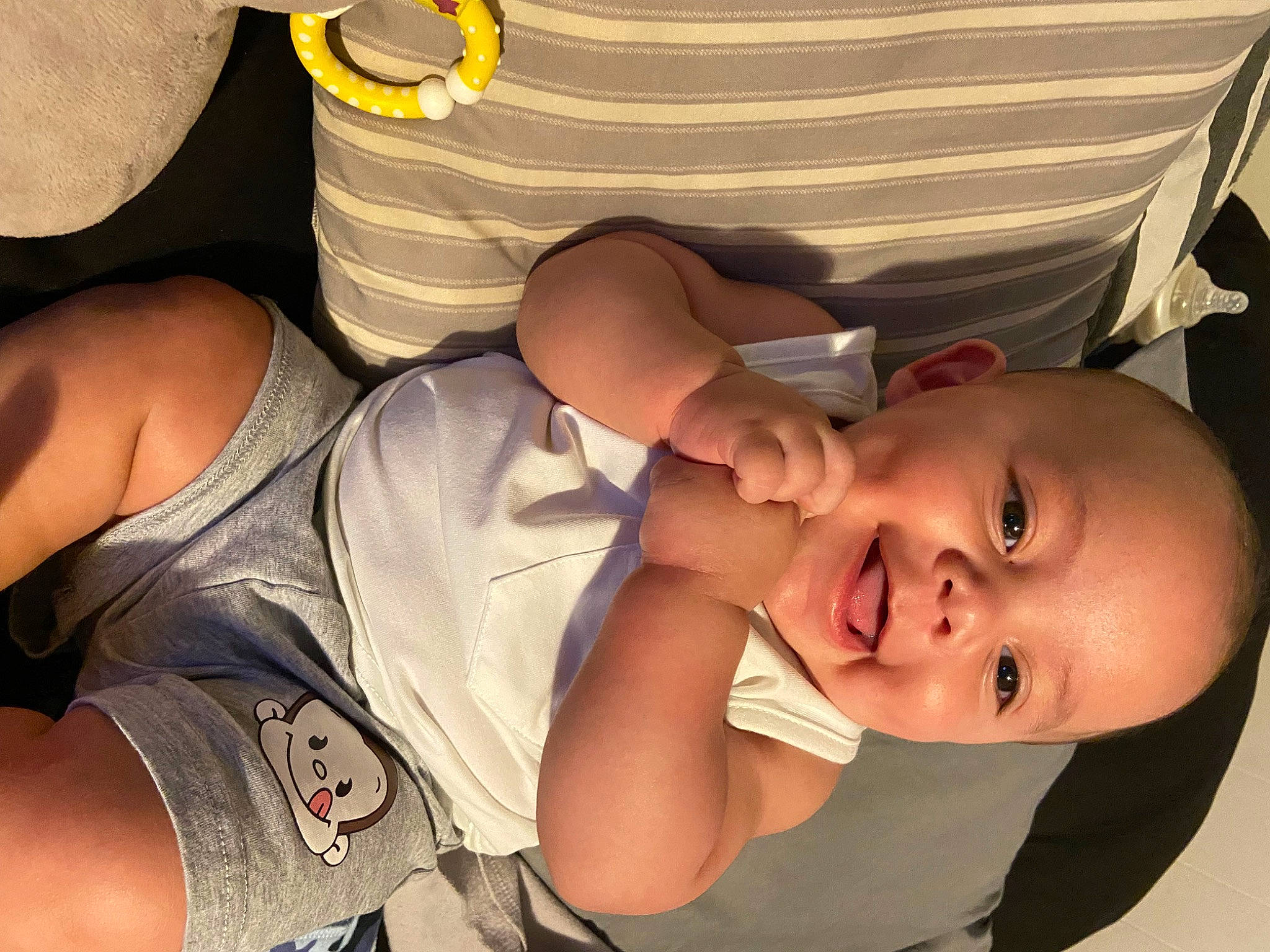 Damien joined the competition — help win amazing prizes! comfort, cool, finger, fun, gesture, hand, happy, headgear, human_body, interaction, joint, leg, mouth, muscle, neck, nose, person, skin, smile, thigh