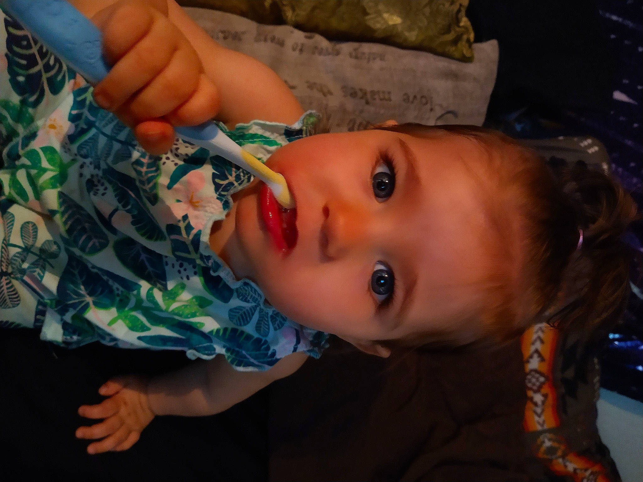 Rylee joined the competition — help win amazing prizes! camouflage, cheek, chin, cool, eye, eyebrow, eyelash, finger, gesture, hand, human_body, iris, lip, military_camouflage, mouth, neck, nose, person, skin, toddler