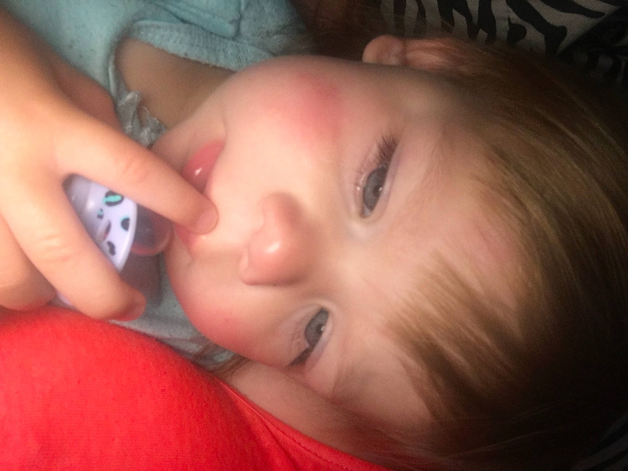 Madyison is registered to the contest to win money with this photo: baby, beauty, cheek, child, close_up, eye, eyebrow, eyelash, face, finger, hand, head, iris, lip, mouth, nail, nose, person, skin, smile