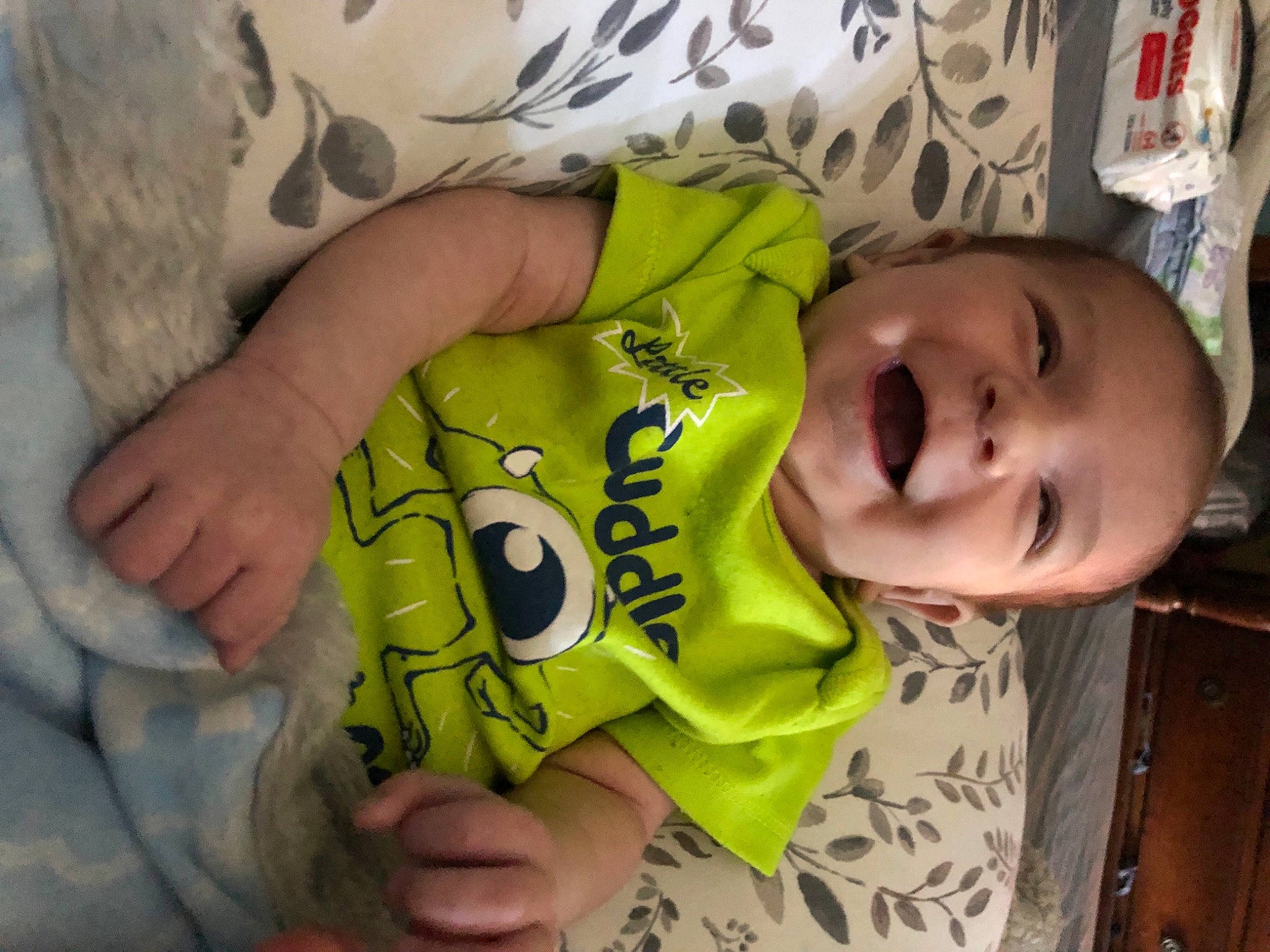 Maxwell joined the competition — help win amazing prizes! baby, baby_toddler_clothing, cheek, eye, finger, gesture, hairstyle, hand, happy, head, human, mouth, nose, person, product, skin, sleeve, smile, textile, thumb