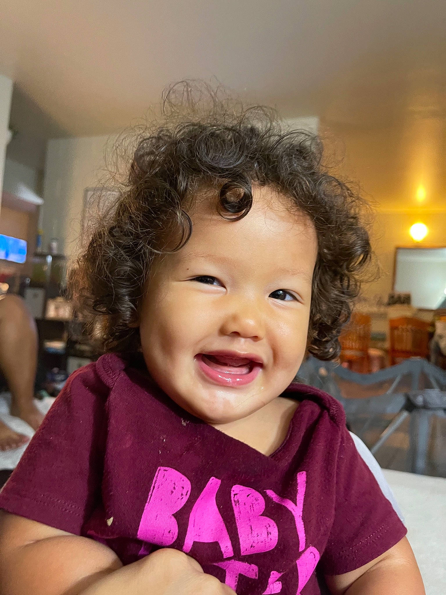 Majesty joined the competition — help win amazing prizes! baby, baby_toddler_clothing, black_hair, cheek, child, chin, ear, eyebrow, eyelash, fun, gesture, happy, iris, joy, lip, mouth, nose, person, pink, skin