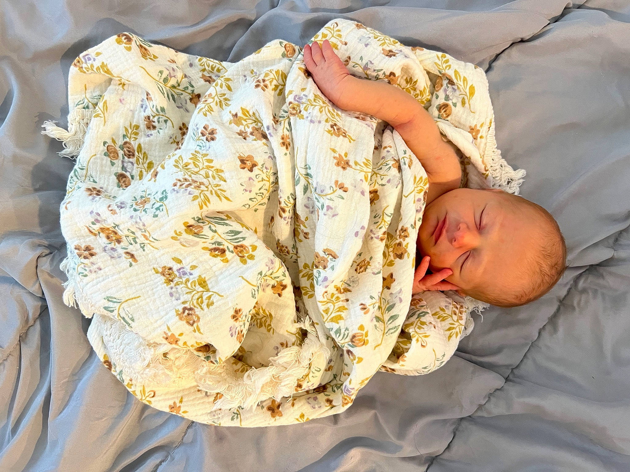 Alora is registered to the contest to win money with this photo: abdomen, baby, baby_toddler_clothing, bedding, bedtime, child, comfort, event, fashion_accessory, fashion_design, hat, jewellery, linens, nap, pattern, peach, person, sleep, sleeve, toddler