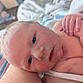 Nikolai is registered to the contest to win money with this photo: baby, newborn, infant, skin, face, hand, fingers, blanket, closeup, portrait, bed, soft, cute, child, young, resting, indoors, human, newborn_baby, sleepy