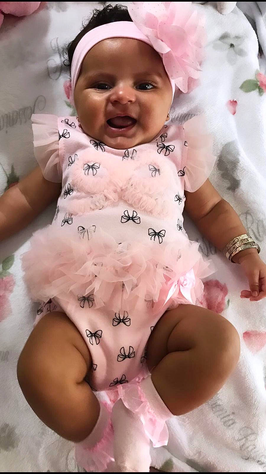 Jessenia joined the competition — help win amazing prizes! baby, baby_products, baby_toddler_clothing, cheek, child, hair_accessory, headgear, headwear, person, pink, product, smile, toddler