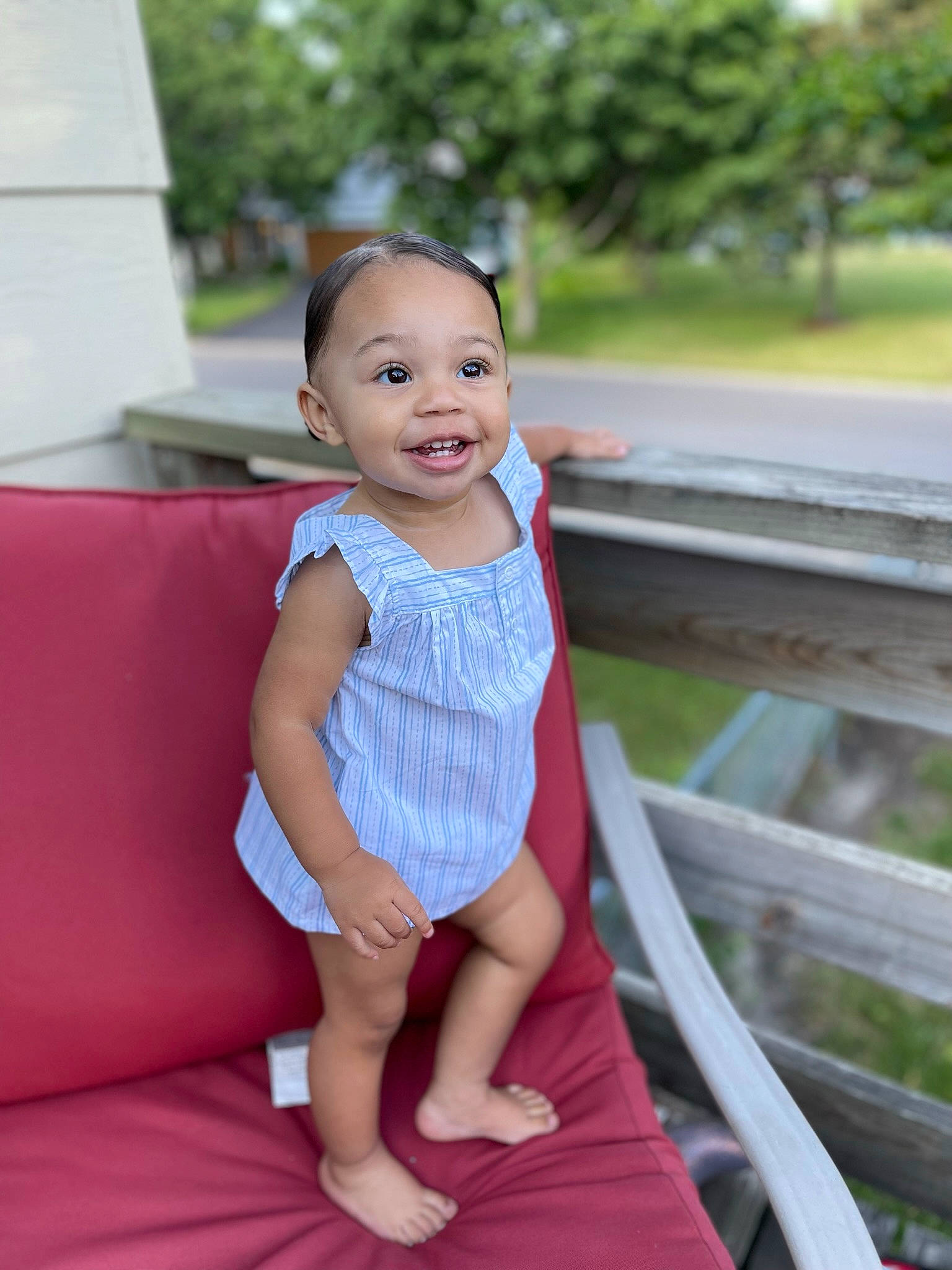 Chanel is registered to the contest to win money with this photo: baby, baby_toddler_clothing, beauty, child, day_dress, dress, flash_photography, grass, happy, head, joy, leisure, person, pink, plant, skin, sleeve, smile, thigh, toddler