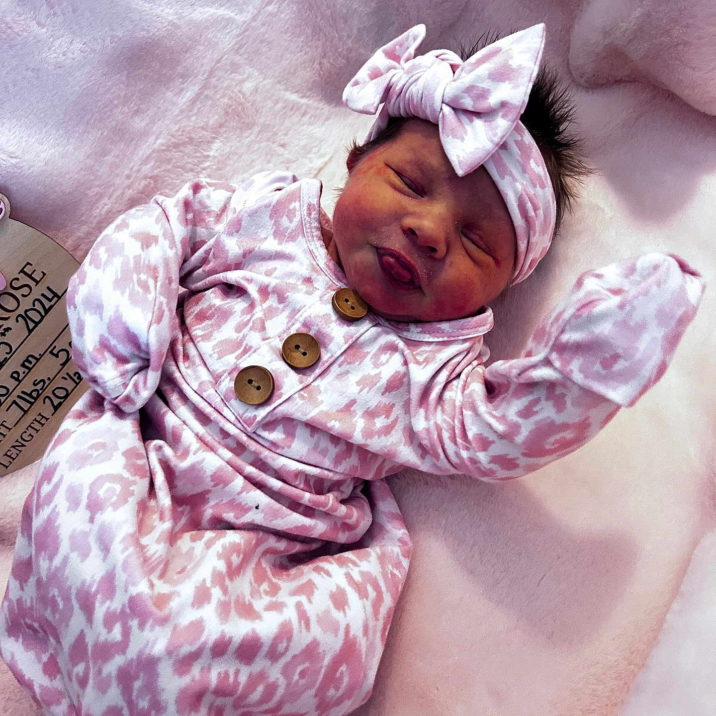 Mila joined the competition — help win amazing prizes! architecture, baby, bed, blanket, building, childbirth, clothing, face, furniture, glove, hat, head, hospital, newborn, person, photography, portrait, purple, quilt, sleeping