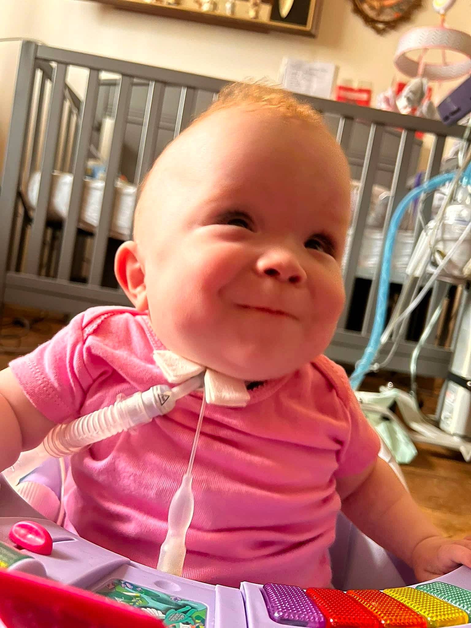 Serenitie joined the competition — help win amazing prizes! baby, baby_products, baby_toddler_clothing, beauty, cheek, child, facial_expression, flooring, fun, happy, iris, nose, person, picture_frame, room, shelf, sitting, skin, smile, standing